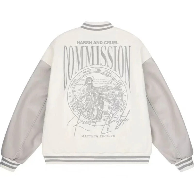 Varsity jacket beige