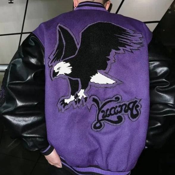 Varsity jacket violet