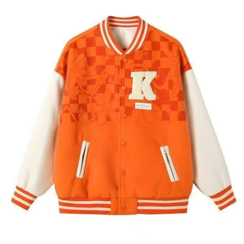 Varsity jacket orange