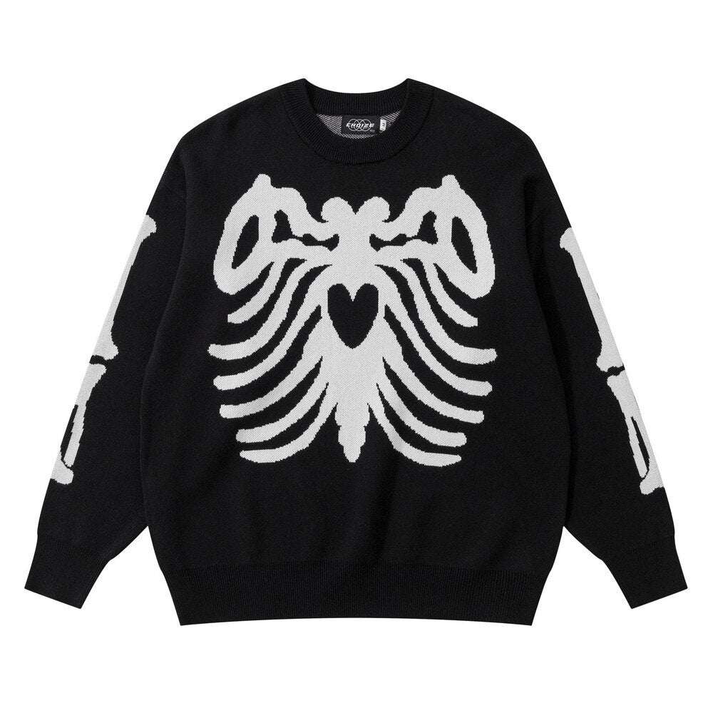 skull knit sweater